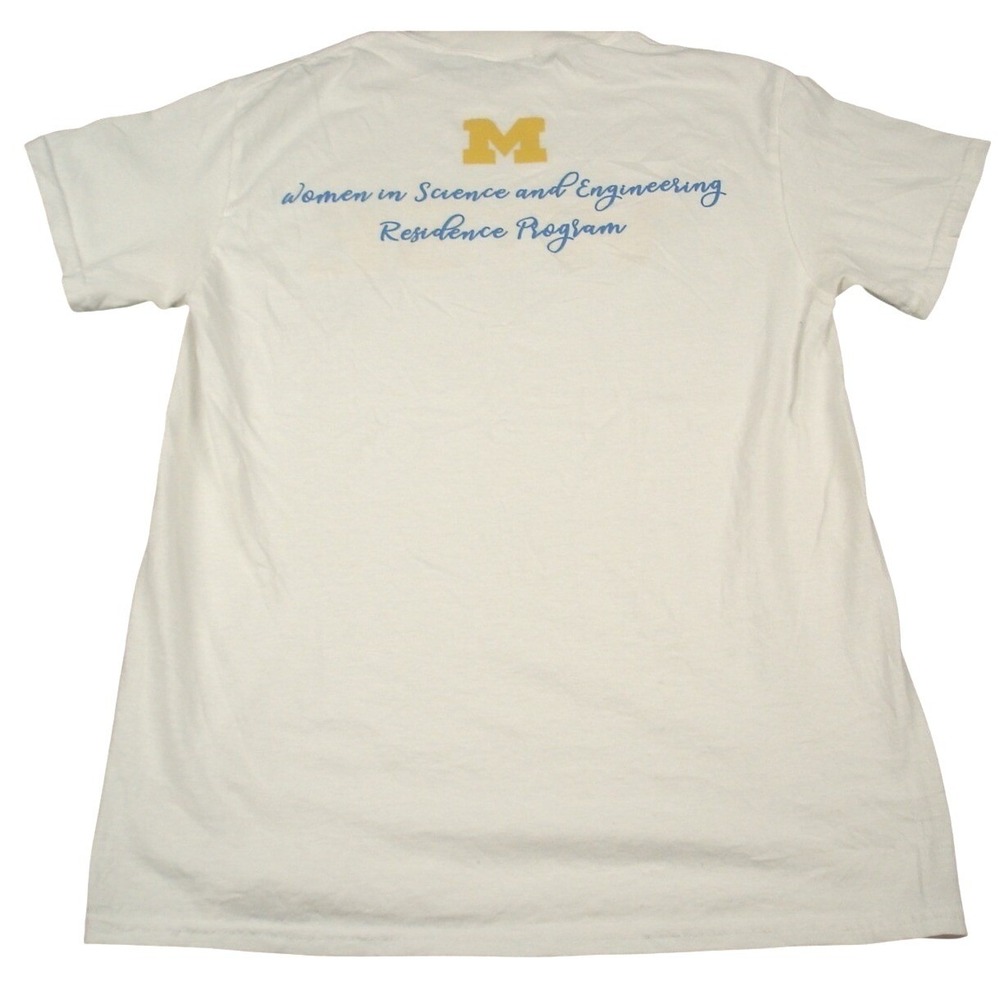 Gildan Unisex Michigan WISE RP Science Engineering‎ T-Shirt Small White STEM - Picture 2 of 7